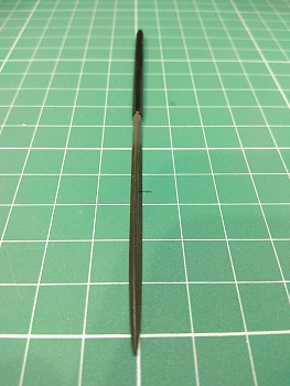 AMT022 Надфиль 3-х гранный, мелкозернистый 120мм №3 с ручкой