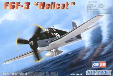 80256 Самолет F6F-3 Hellcat Hobby Boss