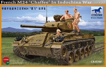 СВ35166 Танк franch m24 chaffee in indochina  (Bronco Models) 1/35
