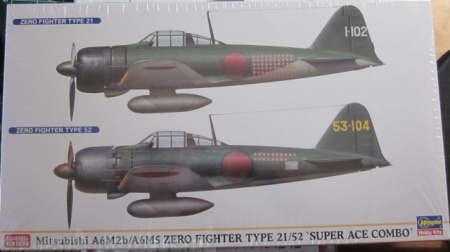 02009  Самолет Zero Fighter Type 21/52 Hasegawa