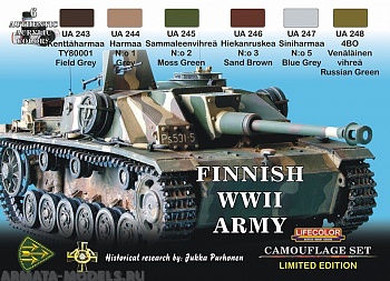 XS08 Набор CAMOUFLAGE SET FINNISH WWII TANKS